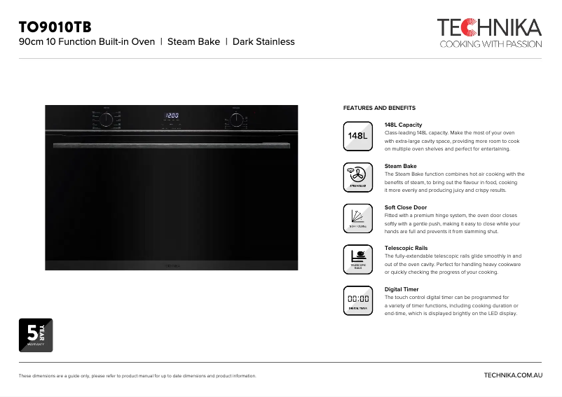 Imagen de la primera página del manual del dispositivo TO9010TB
