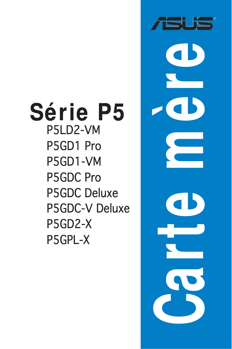 Imagen de la primera página del manual del dispositivo P5GDC Deluxe