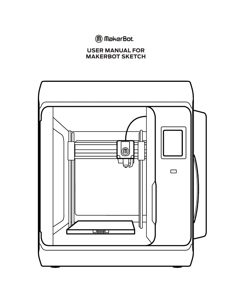 Página 1 del manual Manual de usuario MakerBot Sketch