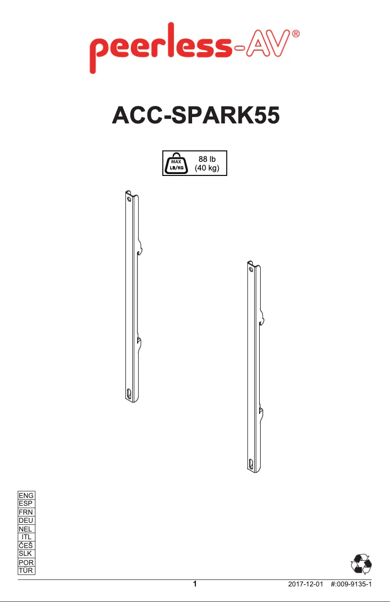 Imagen de la primera página del manual del dispositivo ACC-SPARK55