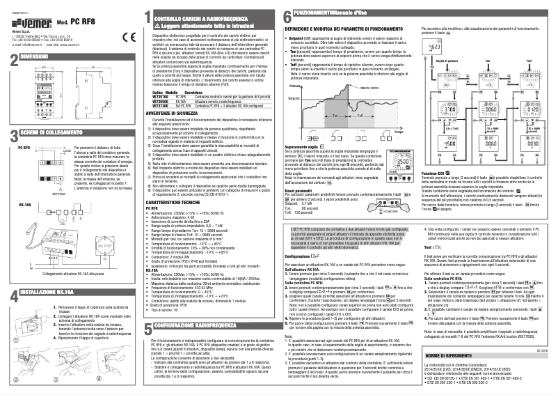 Página 1 del manual Manual de usuario Vemer Set PC RF8