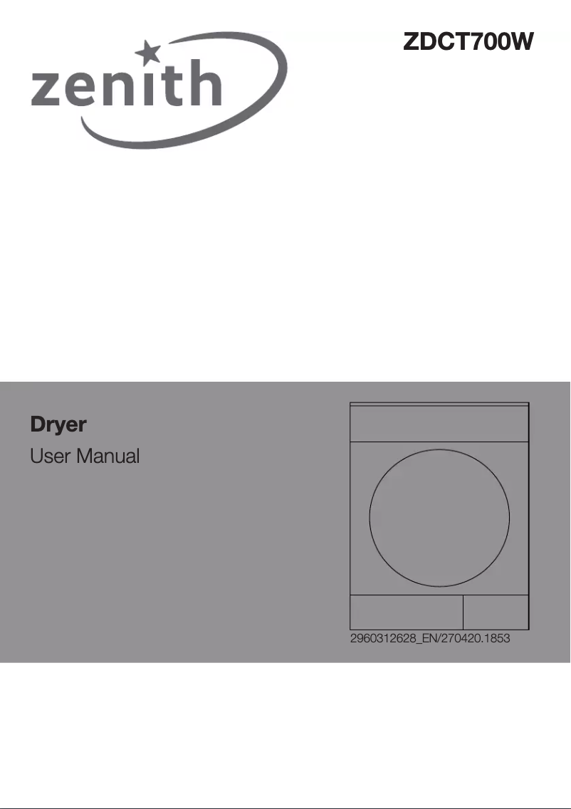 Página 1 del manual Manual de usuario Zenith ZDCT700W