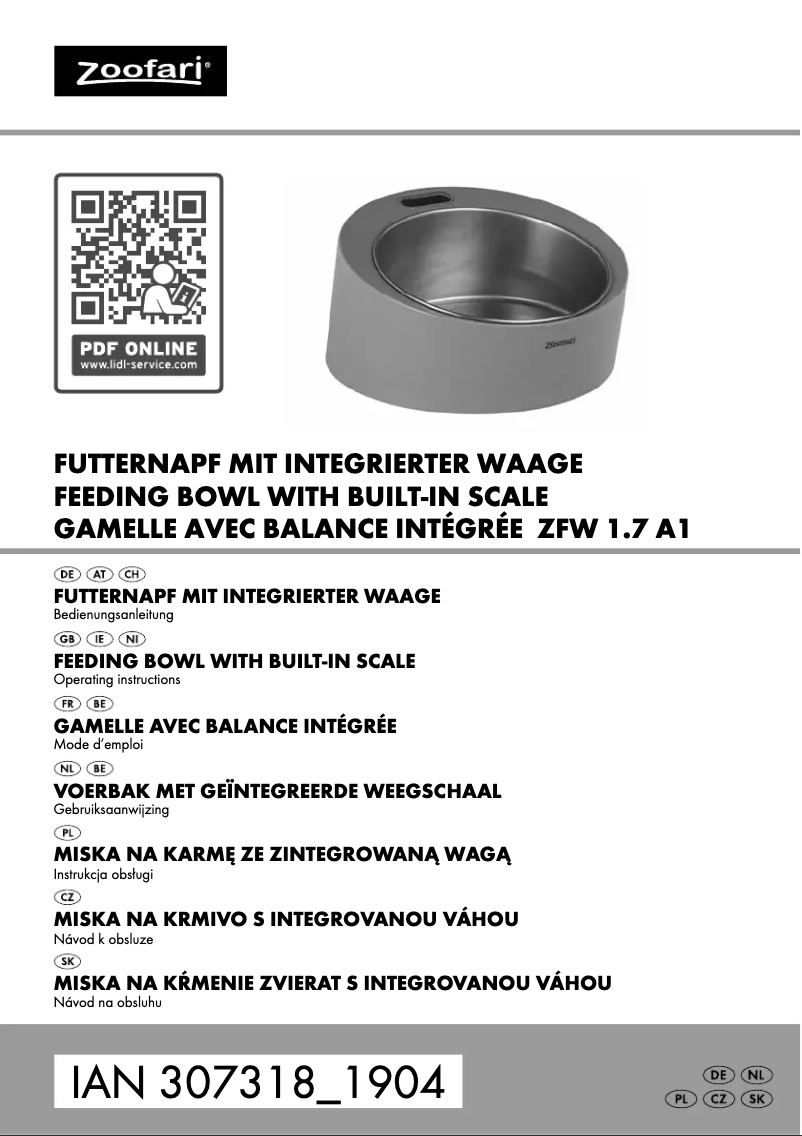 Página nº 1 - Manual de usuario Zoofari ZFW 1.7 A1