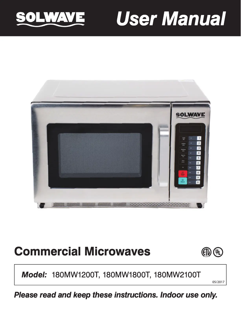 Página 1 del manual Manual de usuario Solwave 180MW1200T