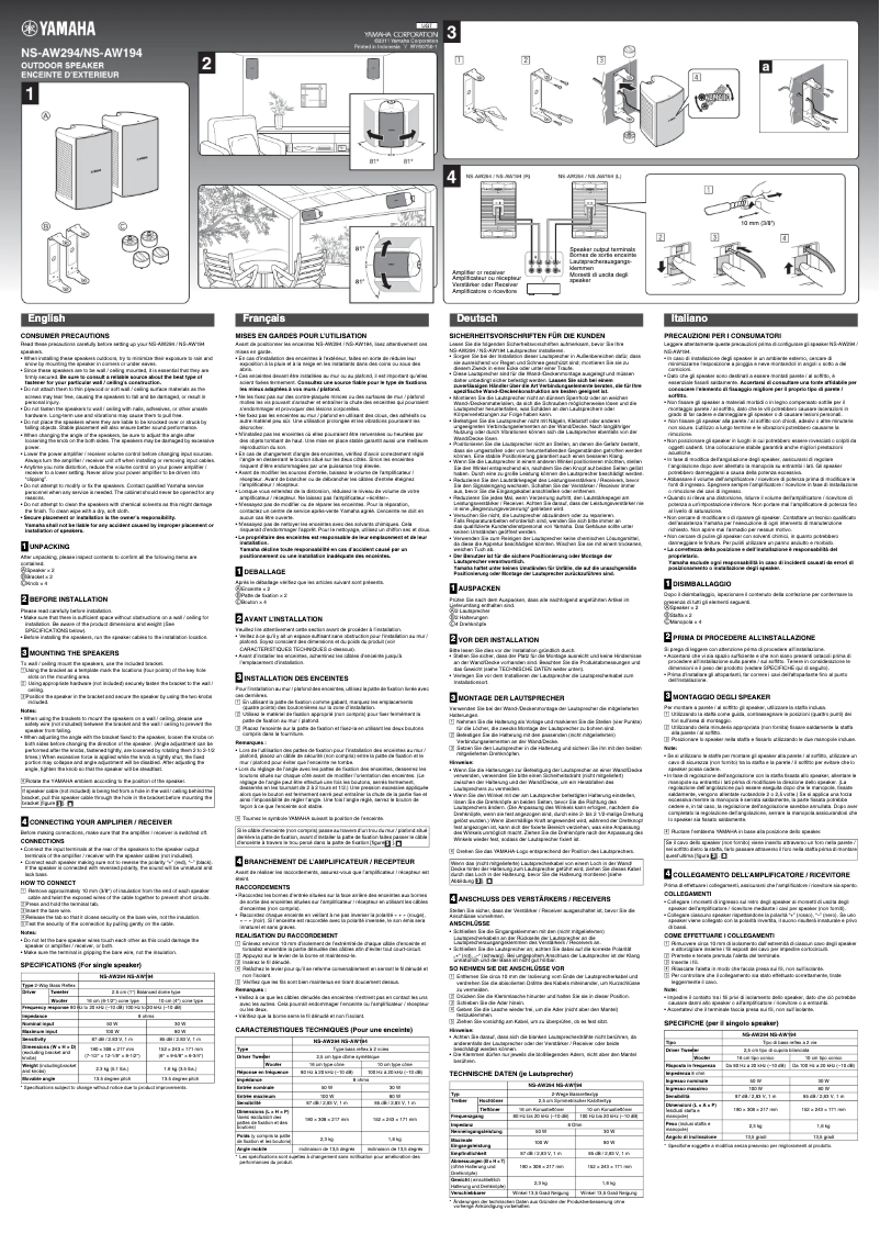 Imagen de la primera página del manual del dispositivo NS-AW194