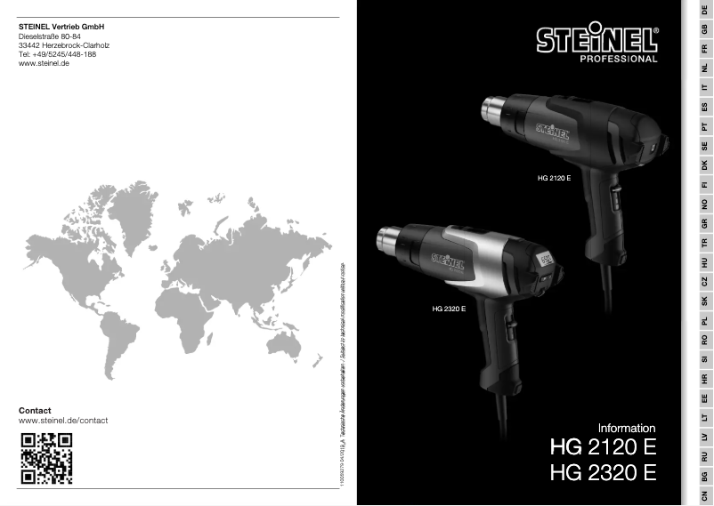 Página nº 1 - Manual de usuario Steinel HG 2320 ESD