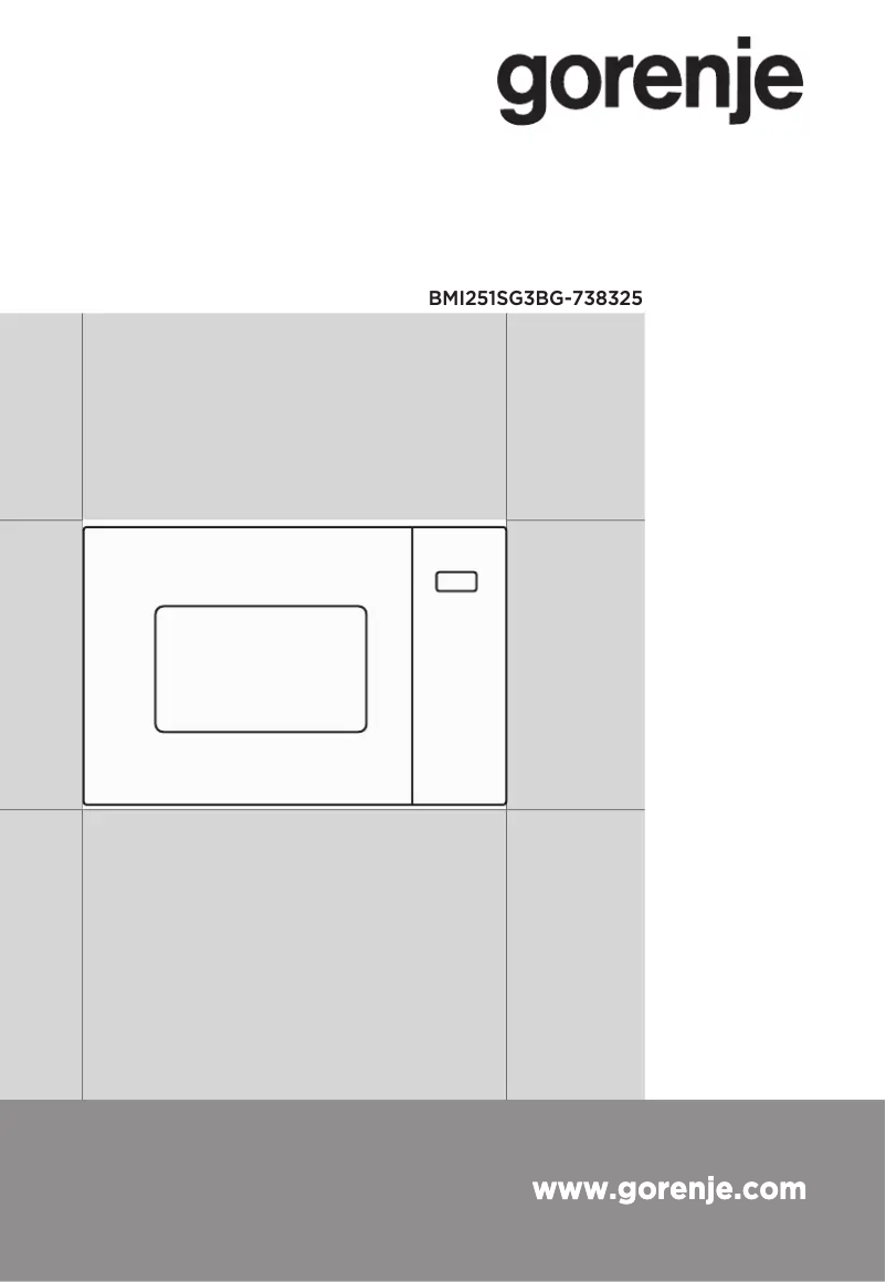 Página 1 del manual Manual de usuario Gorenje BMI251SG3BG