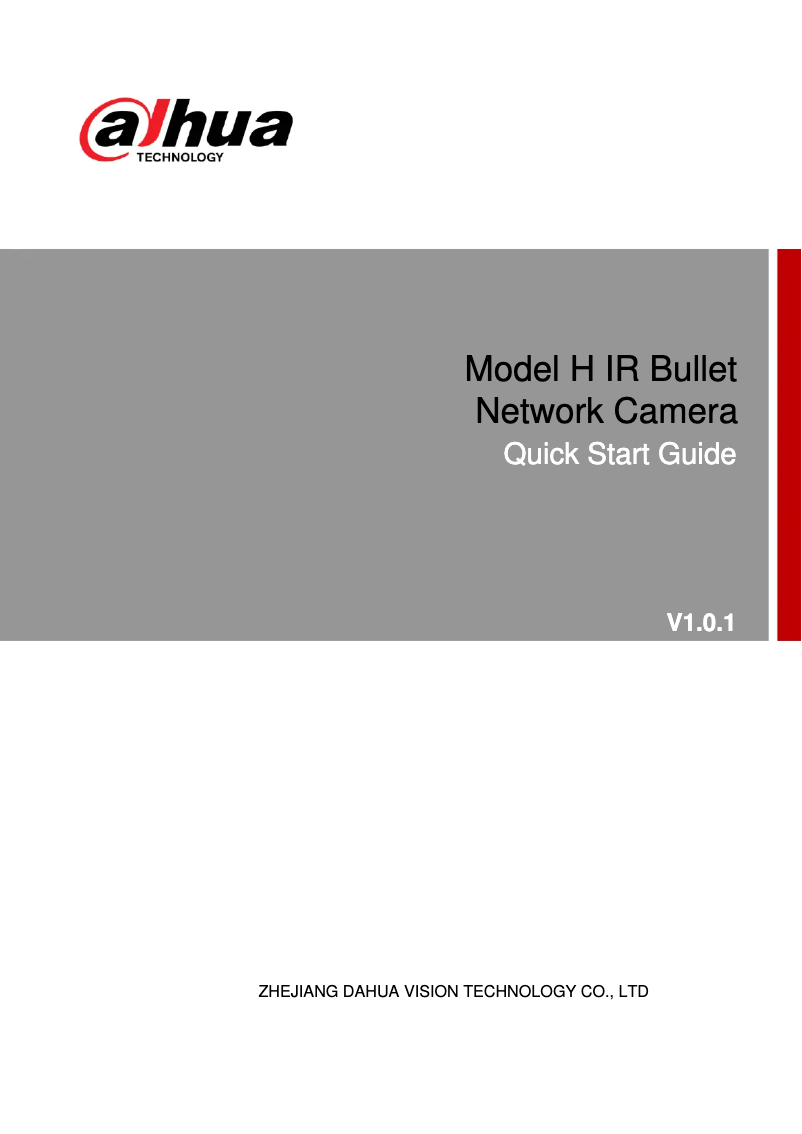 Página 1 del manual Manual de usuario Dahua Technology Ultra IPC-HFW7442H-Z4FR