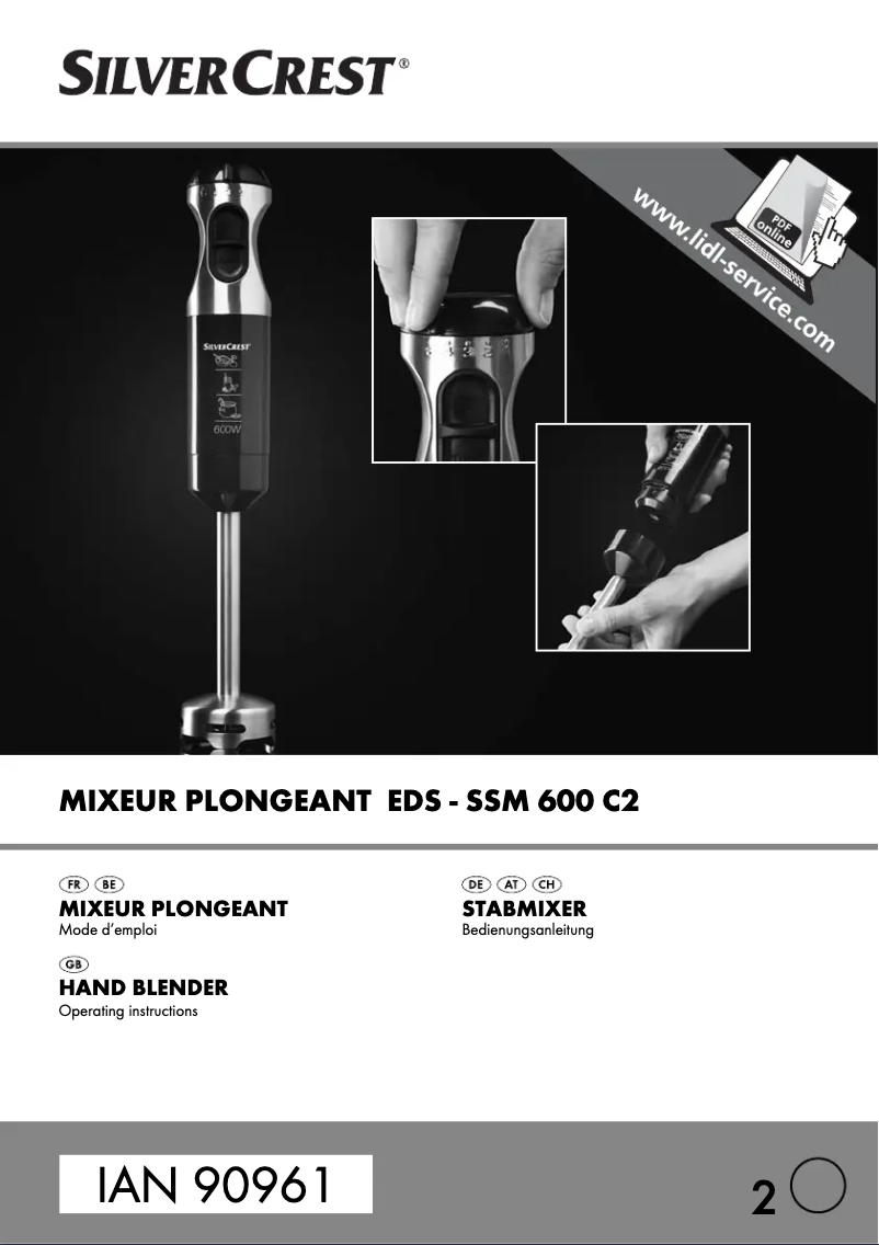 Imagen de la primera página del manual del dispositivo EDS-SSM 600 C2