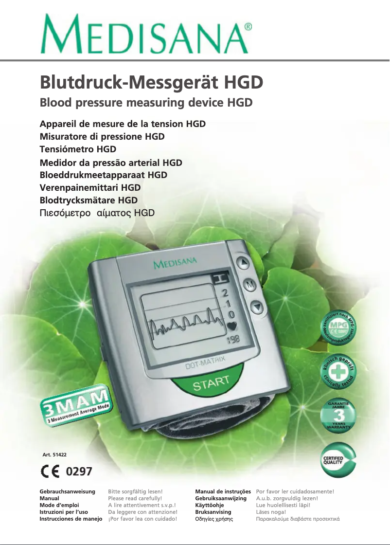 Página 1 del manual Manual de usuario Medisana HGD