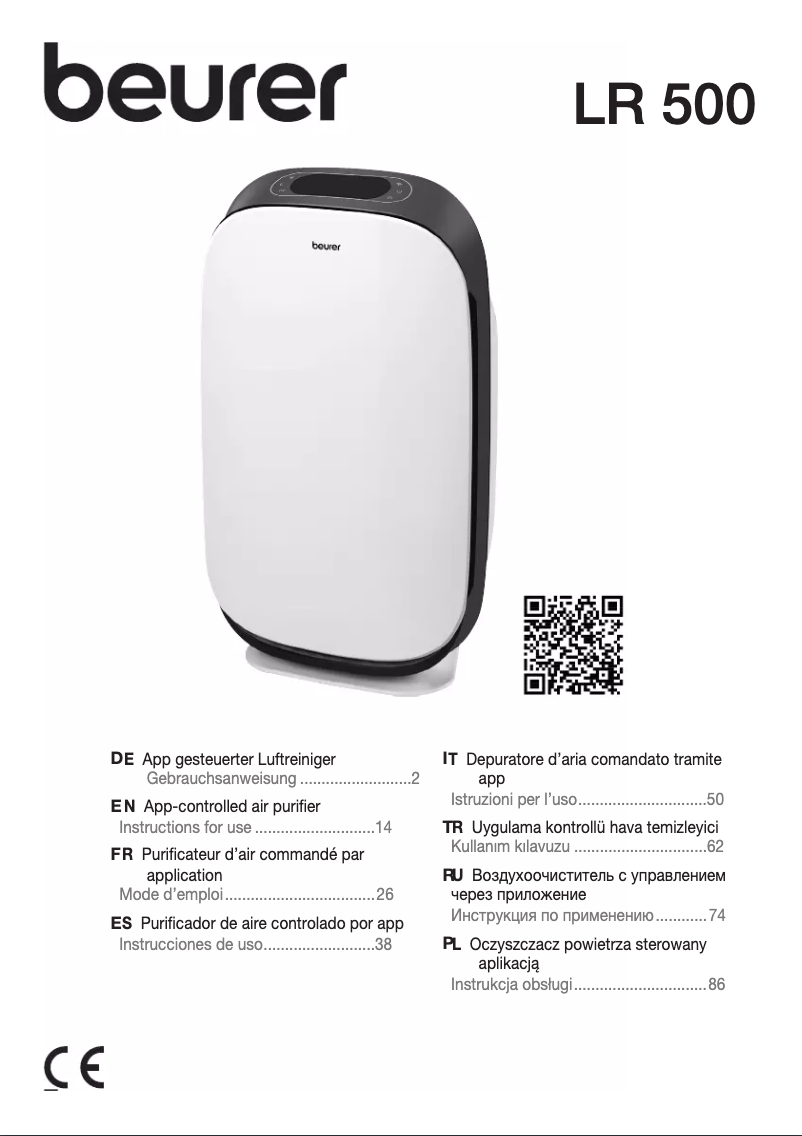 Página 1 del manual Manual de instrucciones Beurer LR 500