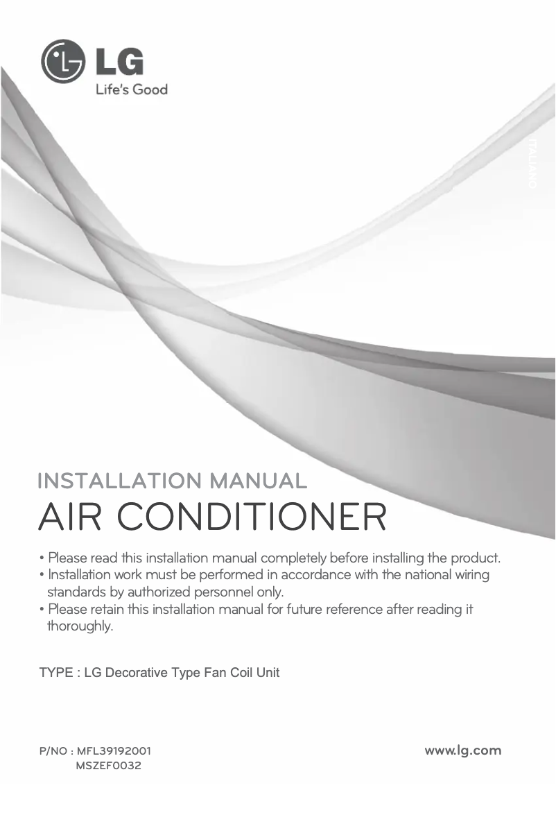 Imagen de la primera página del manual del dispositivo YCNB046BAB0