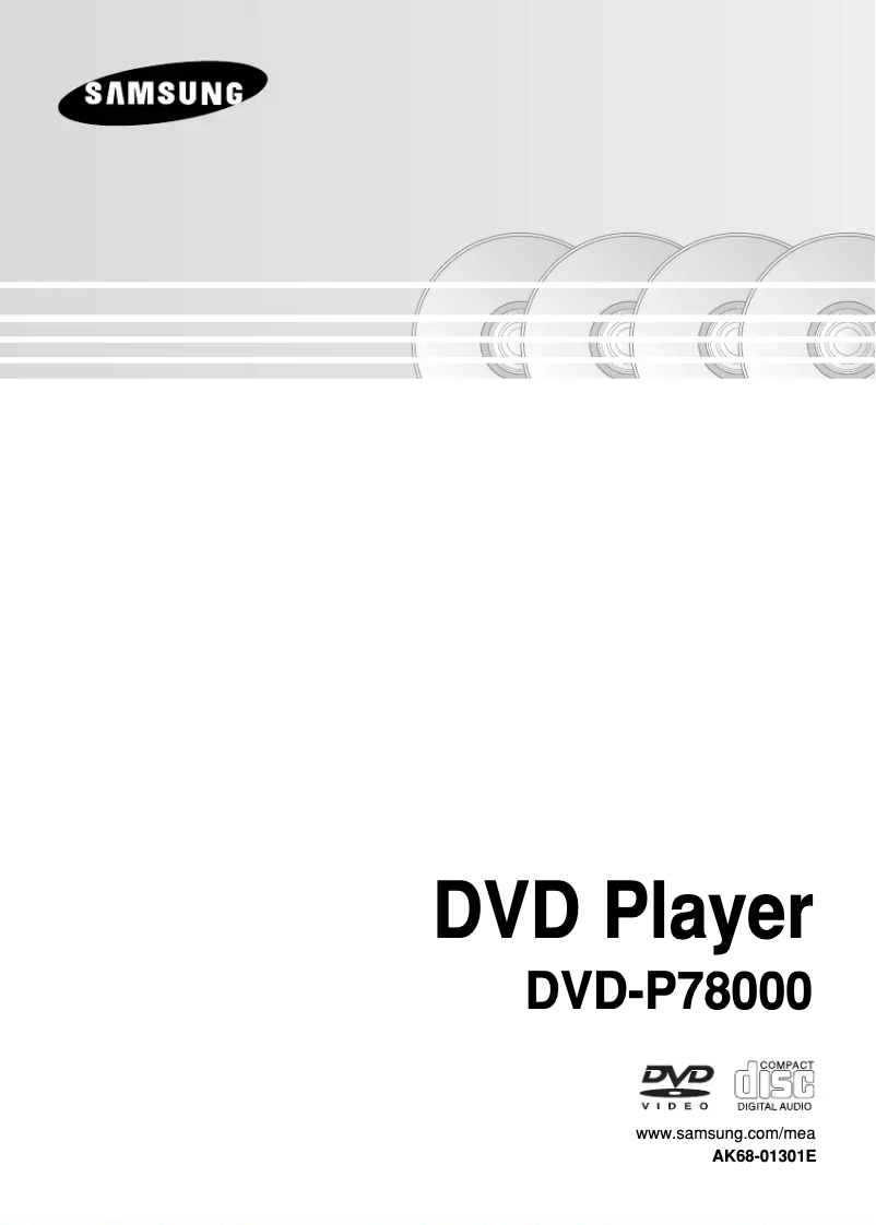 Imagen de la primera página del manual del dispositivo DVD-P78000