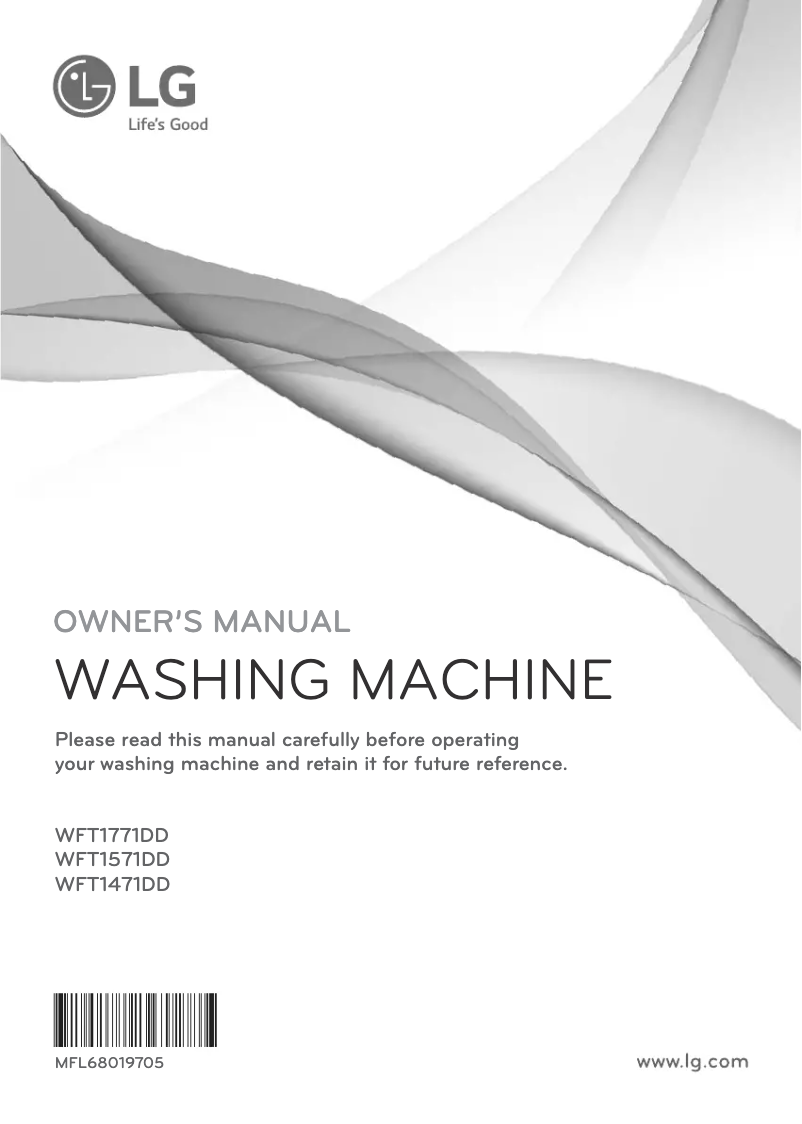 Página 1 del manual Manual de usuario LG WFT1771DD