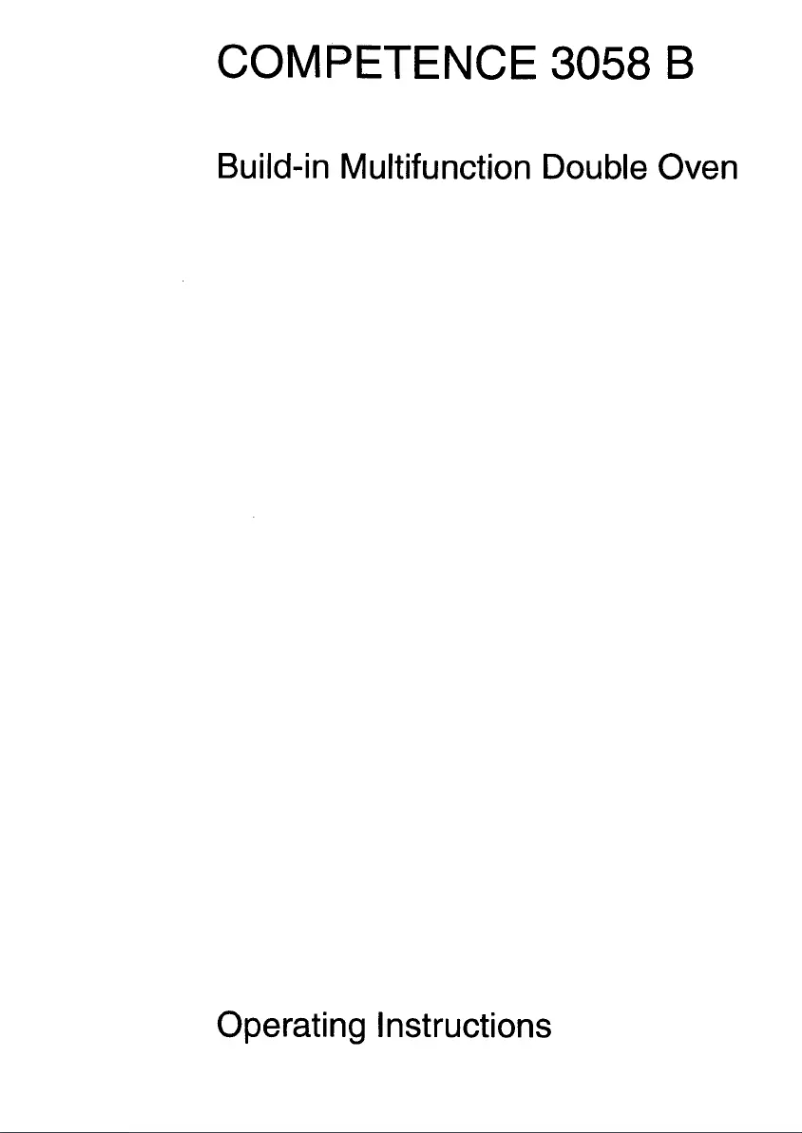 Imagen de la primera página del manual del dispositivo Competence 3058 B D