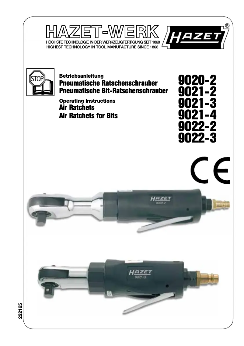 Página nº 1 - Manual de usuario Hazet 9021-3