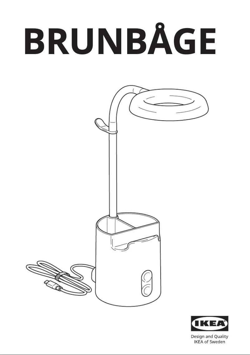 Imagen de la primera página del manual del dispositivo BRUNBÅGE 605.421.70