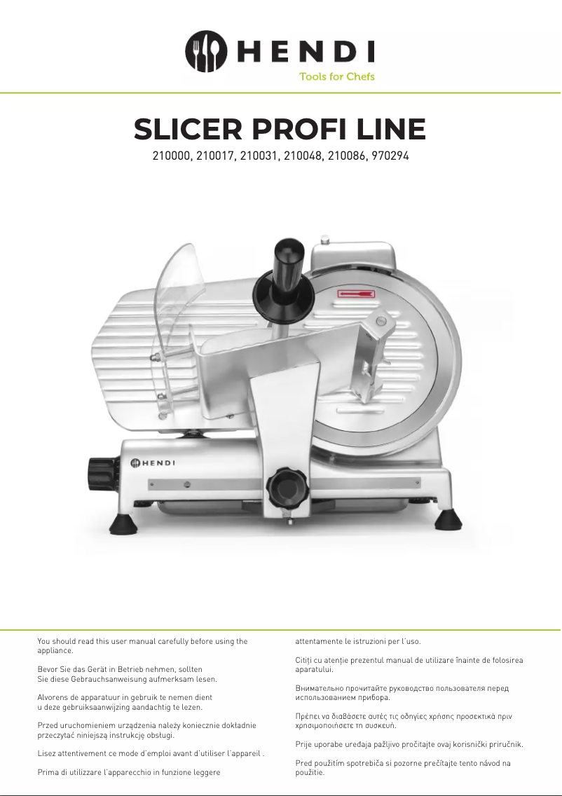 Página 1 del manual Manual de usuario Hendi 210031