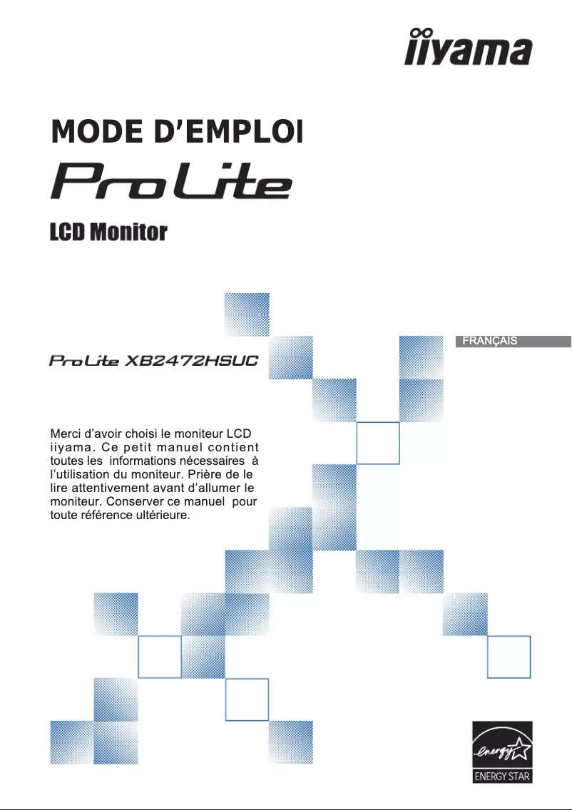 Página nº 1 - Manual de usuario Iiyama ProLite XB2472HSUC-B1