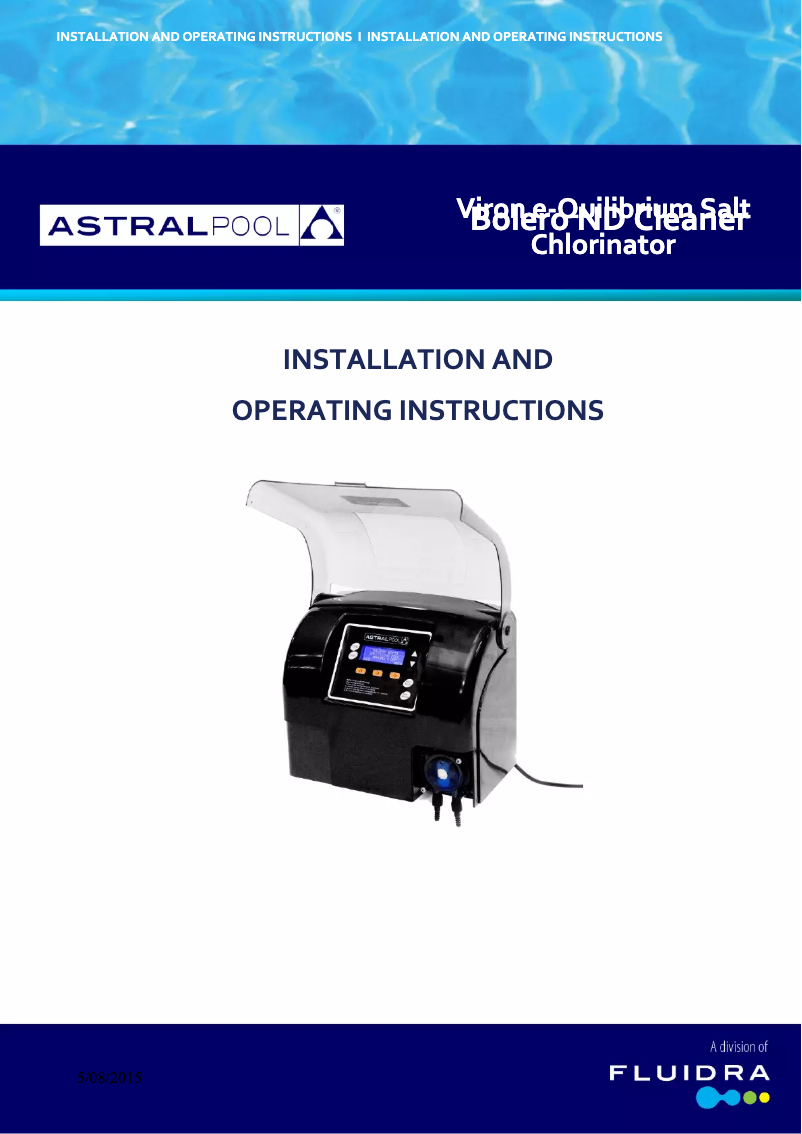 Página 1 del manual Manual de usuario AstralPool Viron eQuilibrium EQ45