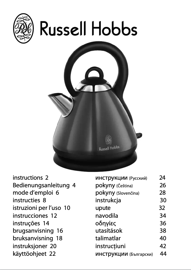 Página 1 del manual Manual de usuario Russell Hobbs 18588-56 Sky Blue Cottage