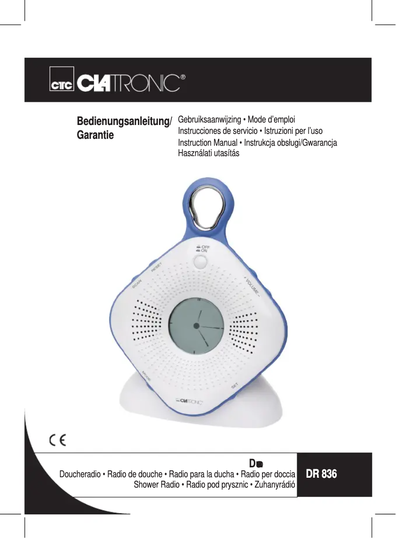 Página 1 del manual Manual de usuario Clatronic DR 836