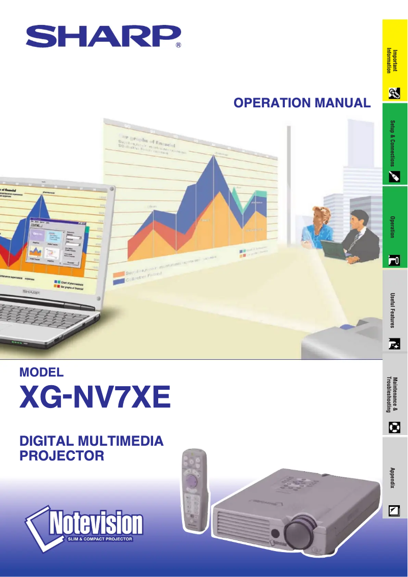 Imagen de la primera página del manual del dispositivo XG-NV7XE