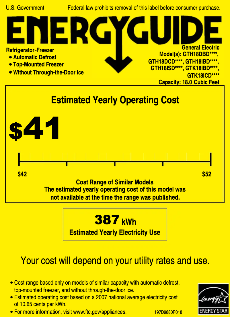 Imagen de la primera página del manual del dispositivo GTH18DCDWW