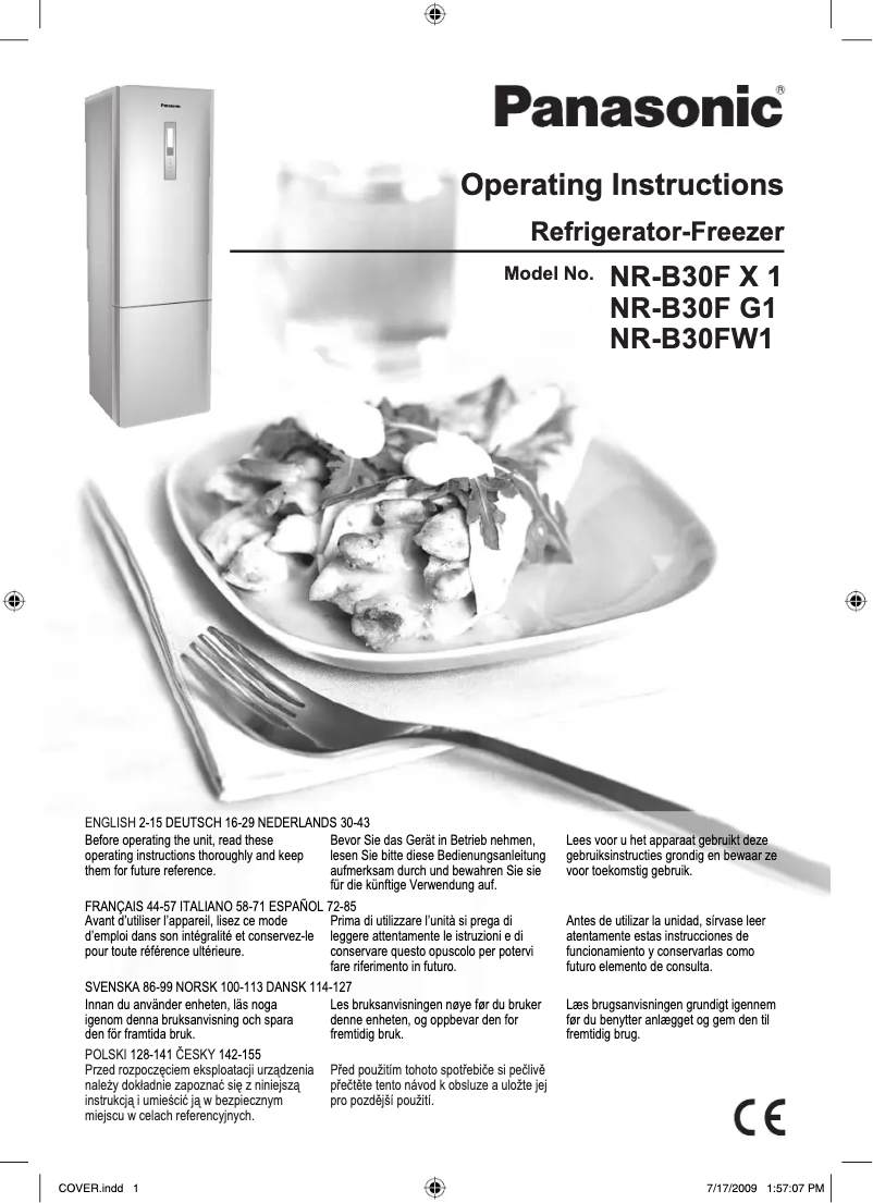 Imagen de la primera página del manual del dispositivo NR-B30FW1