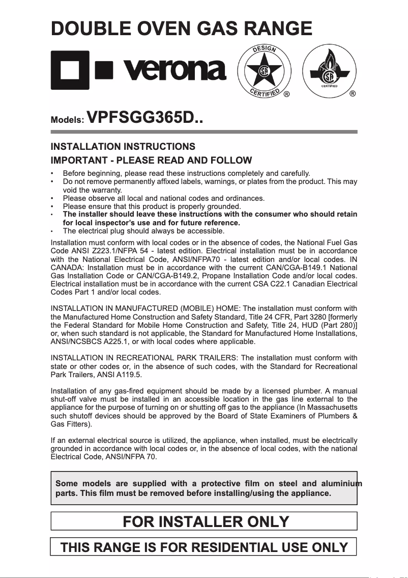 Imagen de la primera página del manual del dispositivo VERAHO210