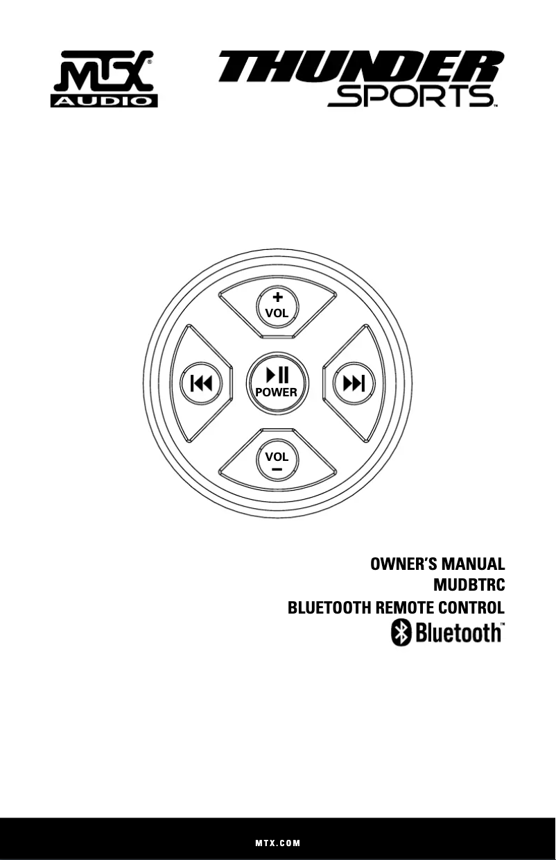 Imagen de la primera página del manual del dispositivo MUDBTRC