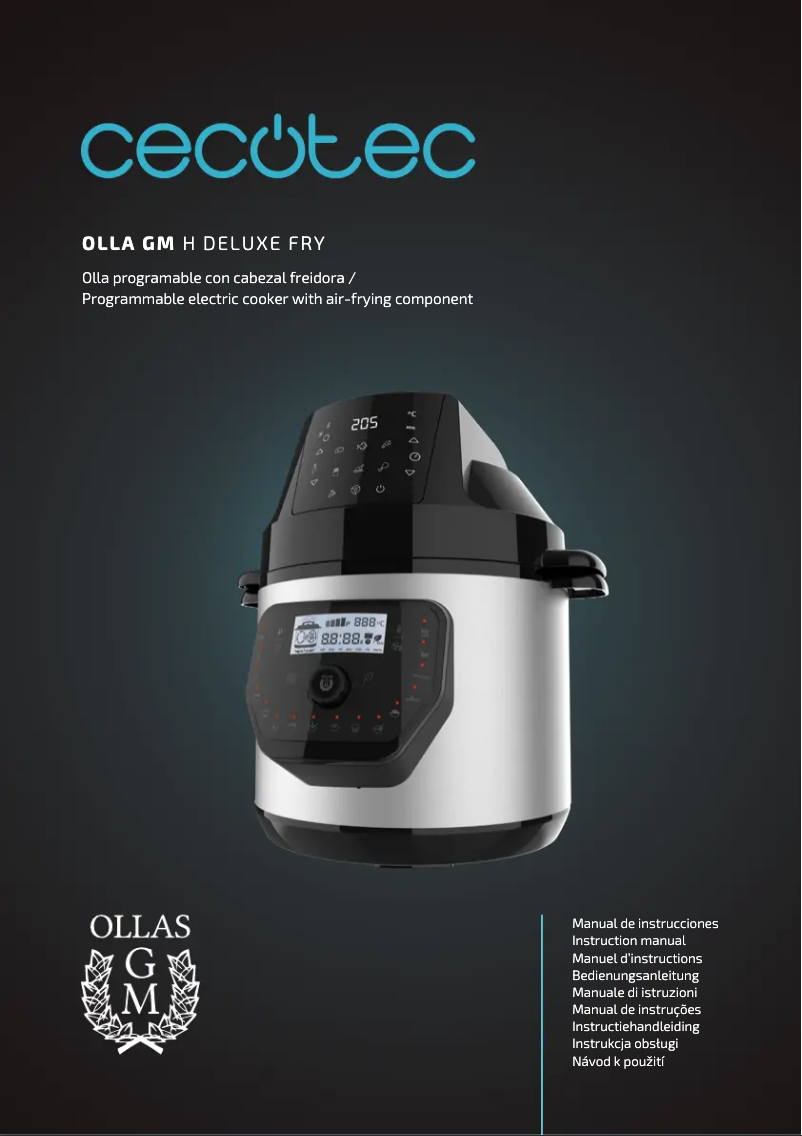 Página 1 del manual Manual de usuario Cecotec Olla GM H Deluxe Fry