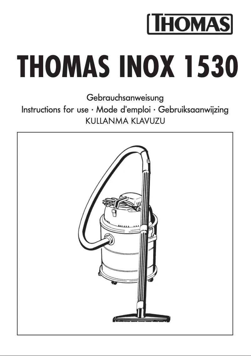 Página 1 del manual Manual de usuario Thomas Inox 1530