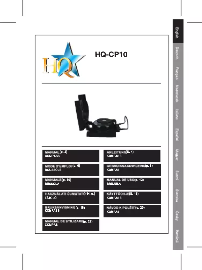 Imagen de la primera página del manual del dispositivo CP10