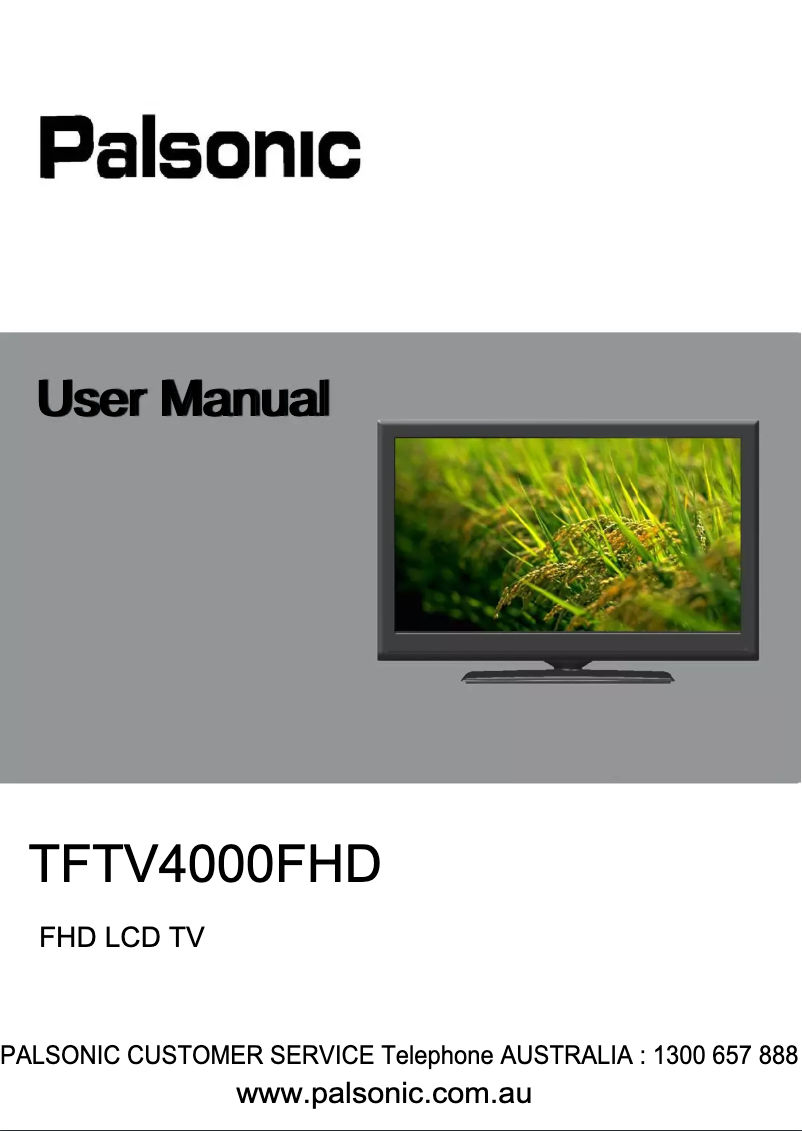 Imagen de la primera página del manual del dispositivo TFTV4000FHD