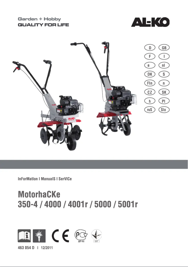 Página 1 del manual Manual de usuario AL-KO MH 5001 R