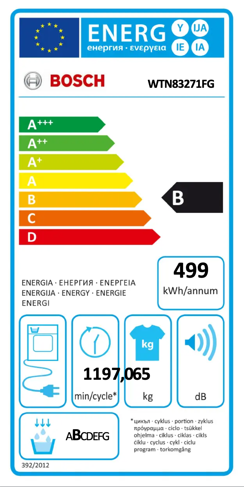 Imagen de la primera página del manual del dispositivo WTN83271FG