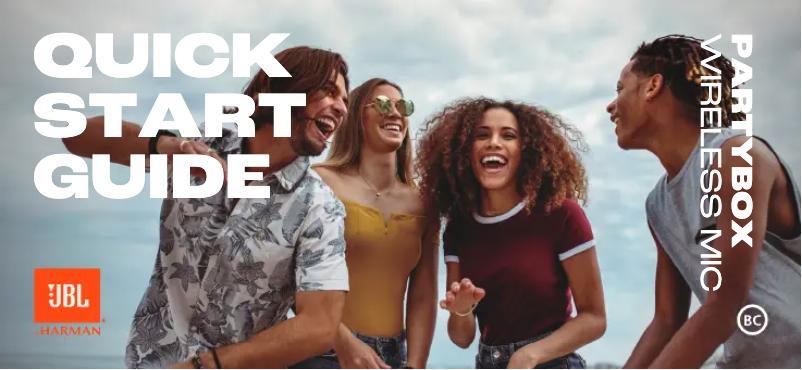 Imagen de la primera página del manual del dispositivo Partybox Wireless Mic