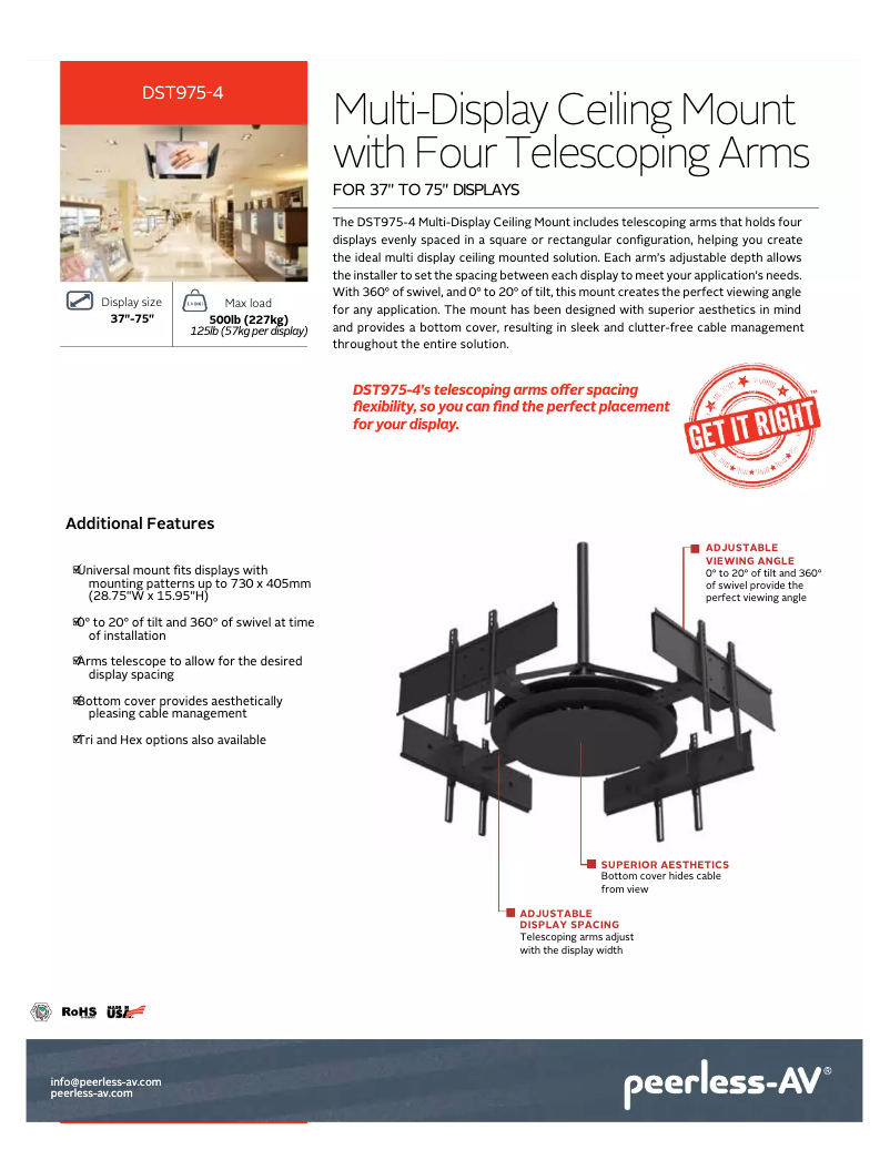 Imagen de la primera página del manual del dispositivo DST975-4