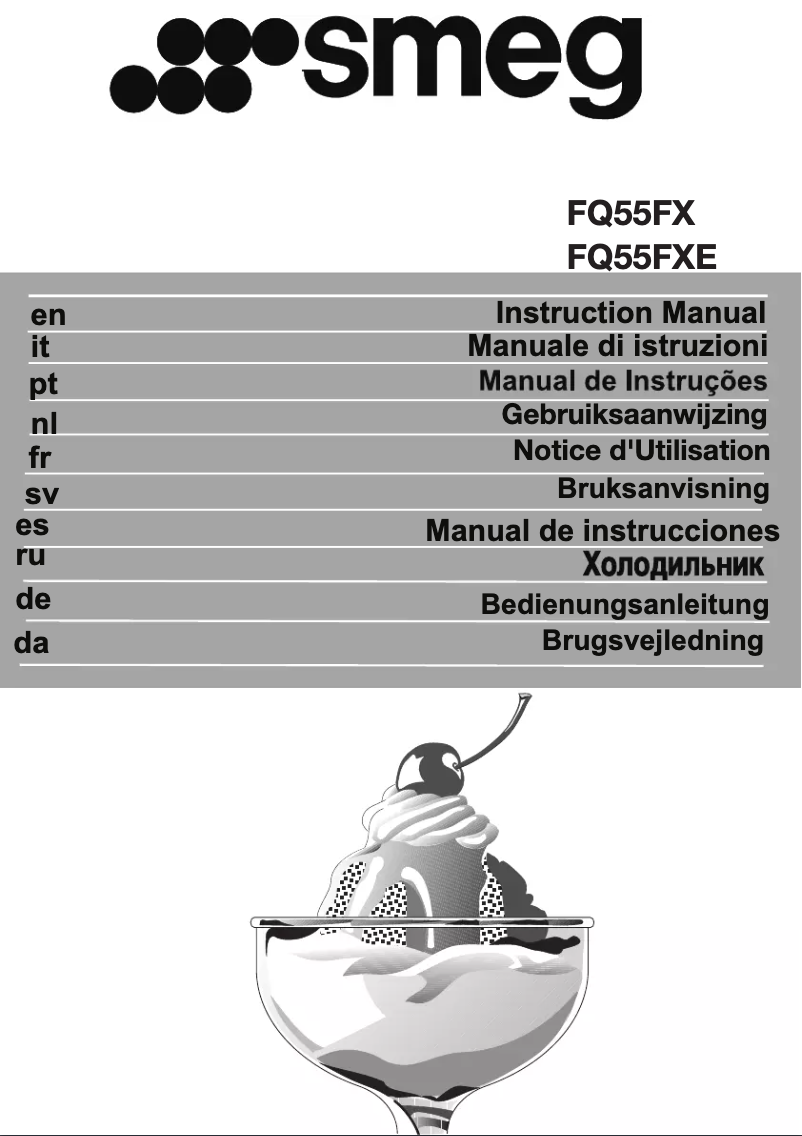 Imagen de la primera página del manual del dispositivo FQ55FXE