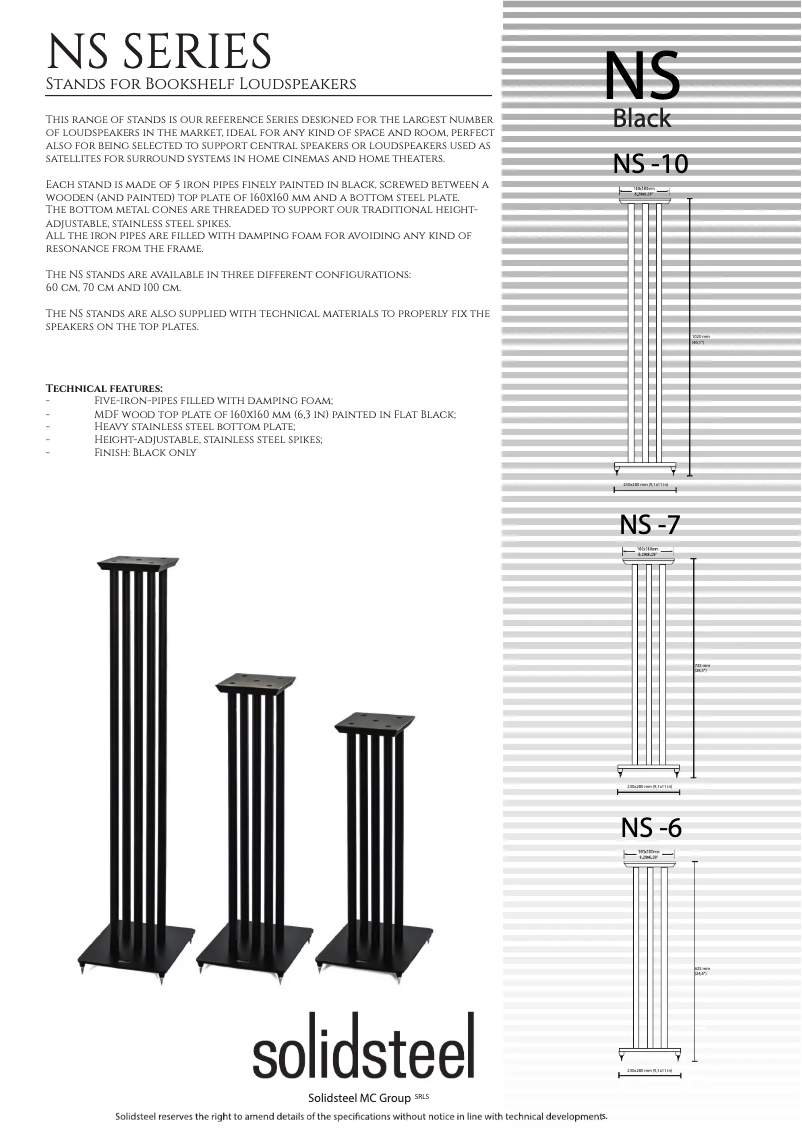 Página nº 1 - Manual de usuario Solidsteel NS-10