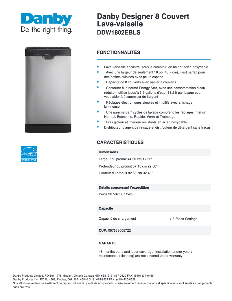 Imagen de la primera página del manual del dispositivo DDW1802EBLS