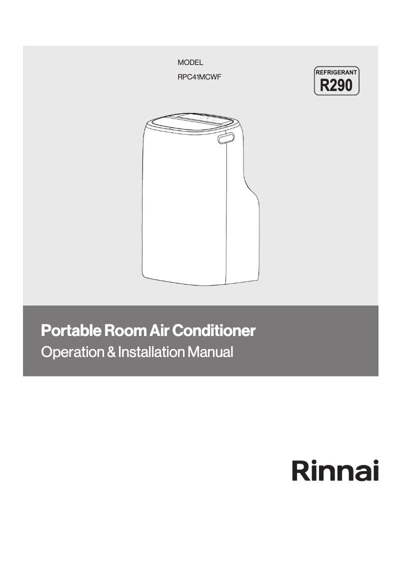 Imagen de la primera página del manual del dispositivo RPC41MCWF