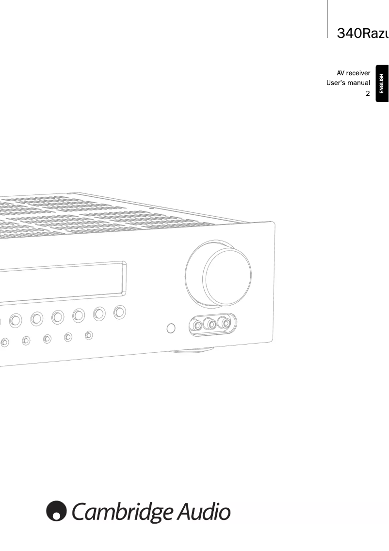 Página 1 del manual Manual de usuario Cambridge Azur 340R