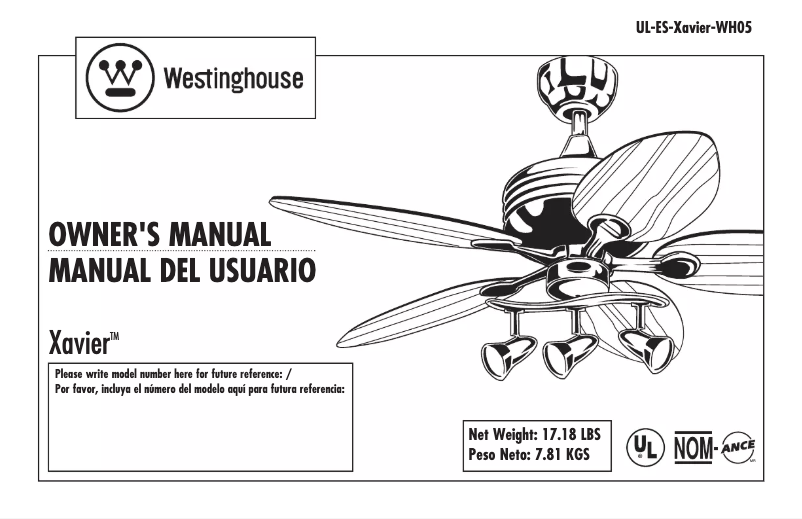 Imagen de la primera página del manual del dispositivo Xavier