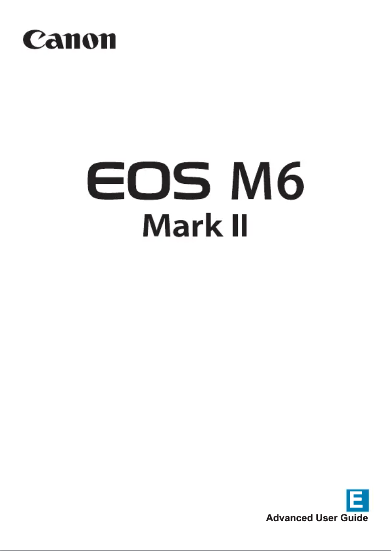 Imagen de la primera página del manual del dispositivo EOS M6 Mark II