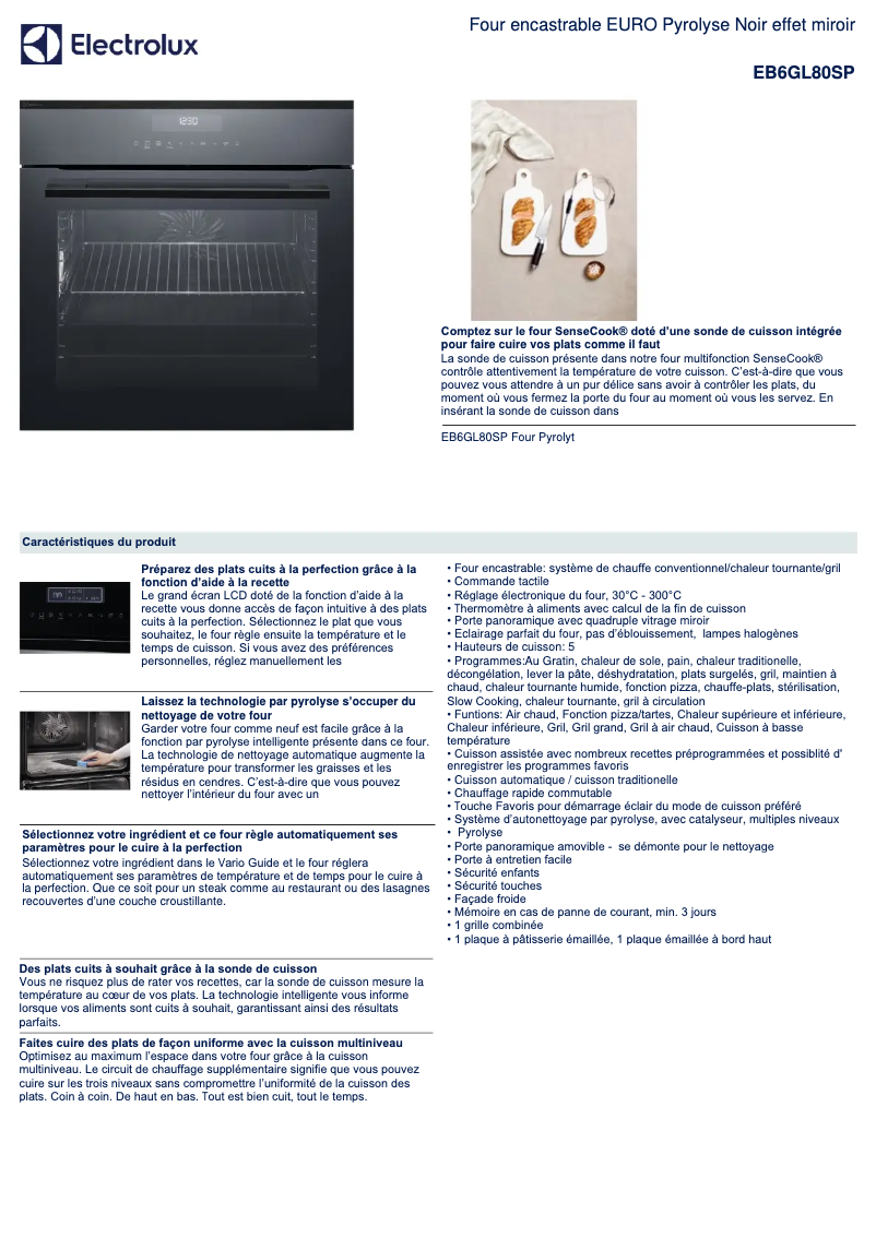 Imagen de la primera página del manual del dispositivo EB6GL80SP