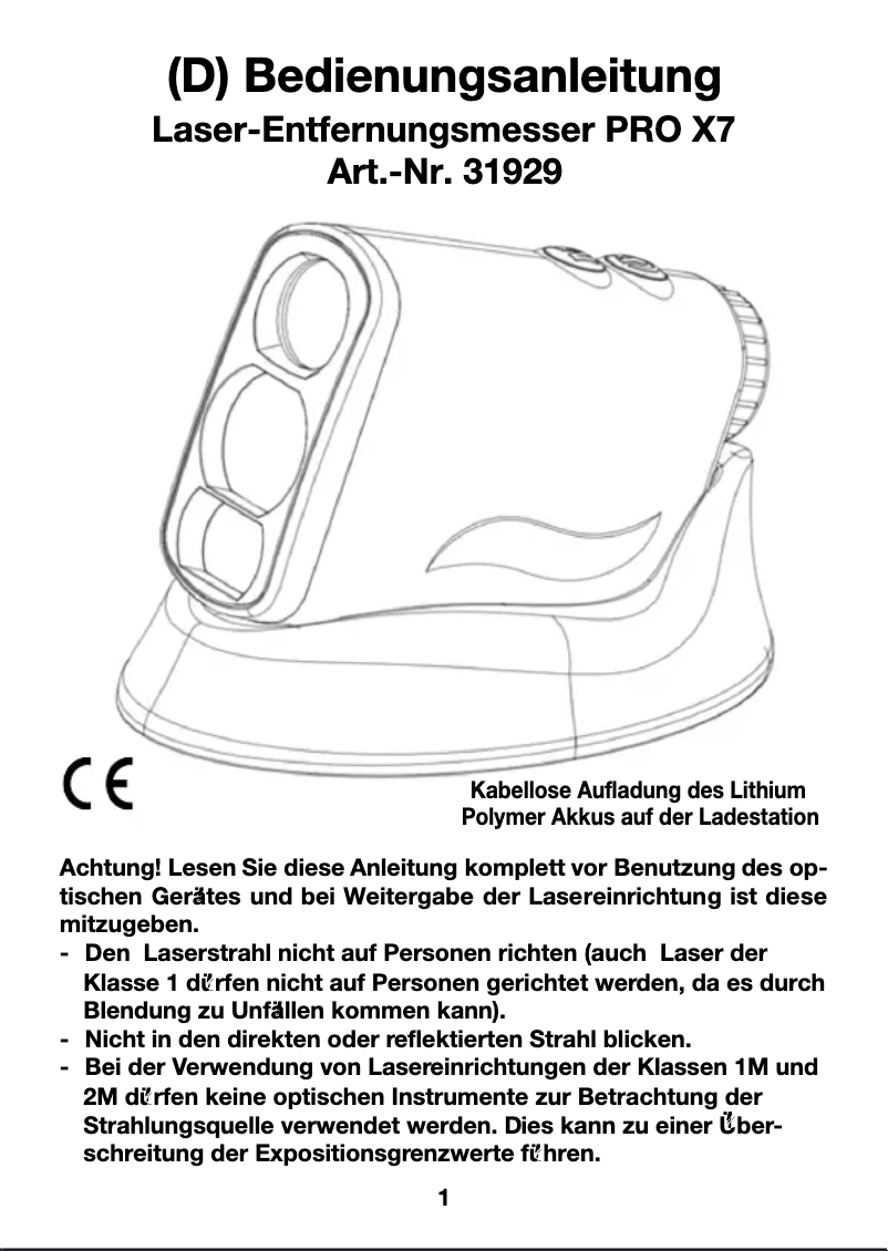 Página nº 1 - Manual de usuario Berger & Schröter 31929