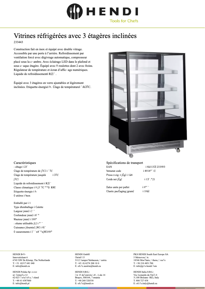 Página 1 del manual Ficha técnica Arktic 233443