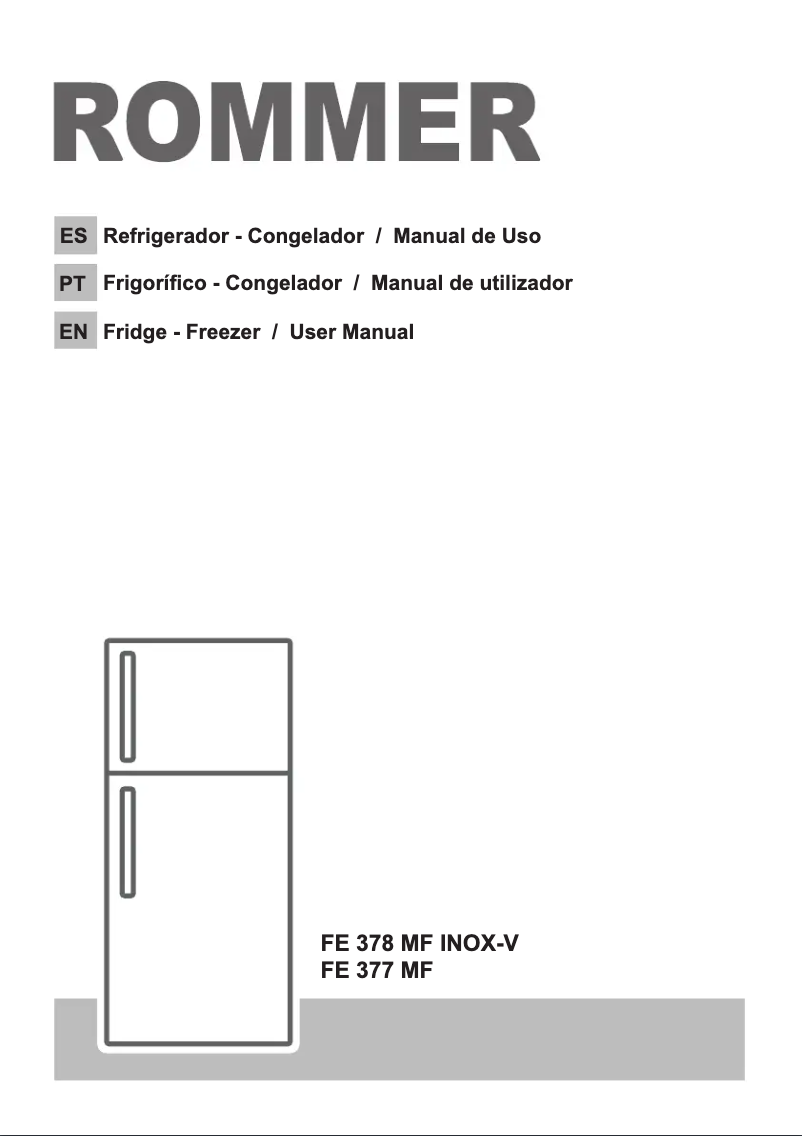 Imagen de la primera página del manual del dispositivo FE 378 MF INOX-V